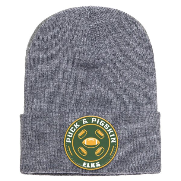 Puck & Pigskin Logo - Elks Beanie - Image 4