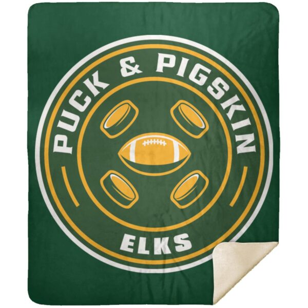 Puck & Pigskin Logo - Elks Blankets - Image 11