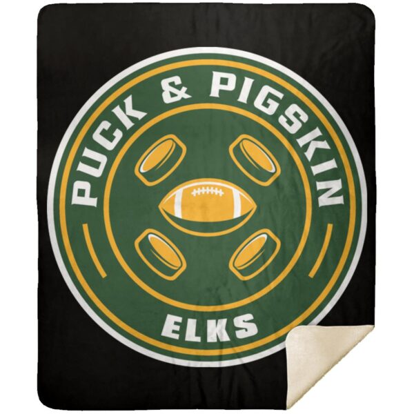 Puck & Pigskin Logo - Elks Blankets - Image 12