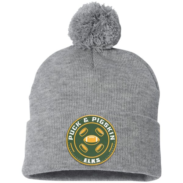 Puck & Pigskin Logo - Elks Pom Pom Toque - Image 3