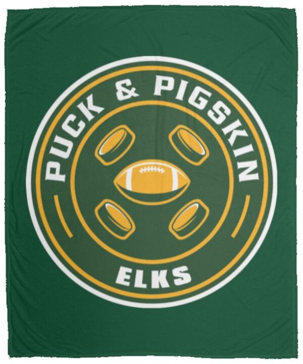 Puck & Pigskin Logo - Elks Blankets - Image 6