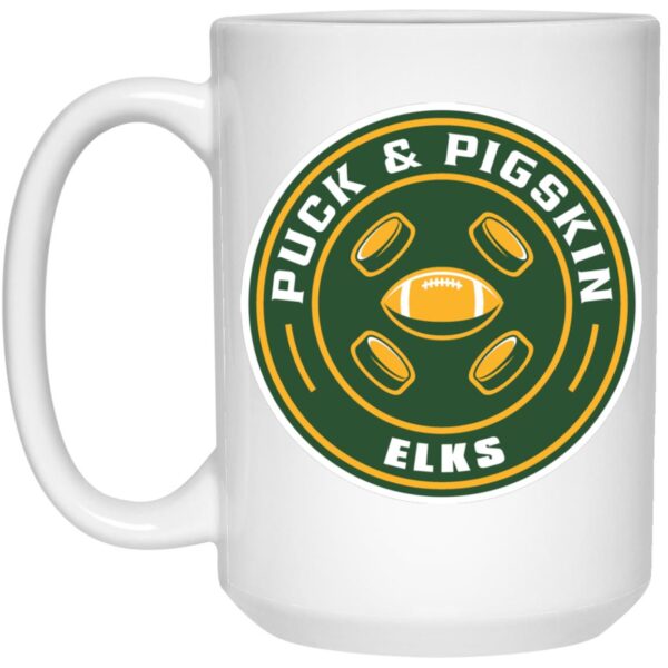 Puck & Pigskin Logo - Elks Mugs - Image 2