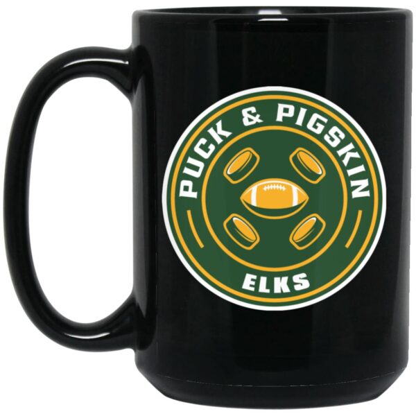 Puck & Pigskin Logo - Elks Mugs - Image 4