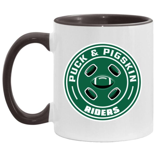 Puck & Pigskin Logo - Riders Mugs - Image 5