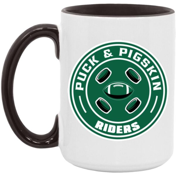 Puck & Pigskin Logo - Riders Mugs - Image 6