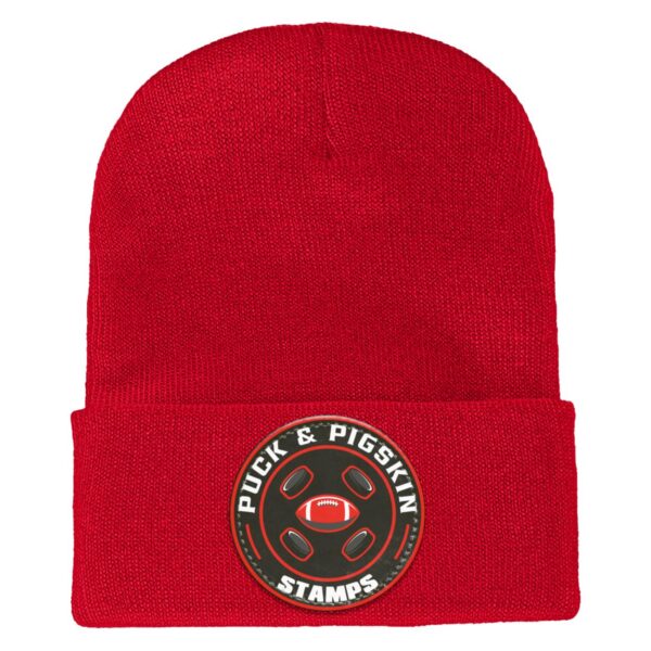 Puck & Pigskin Logo - Stamps Beanie - Image 4