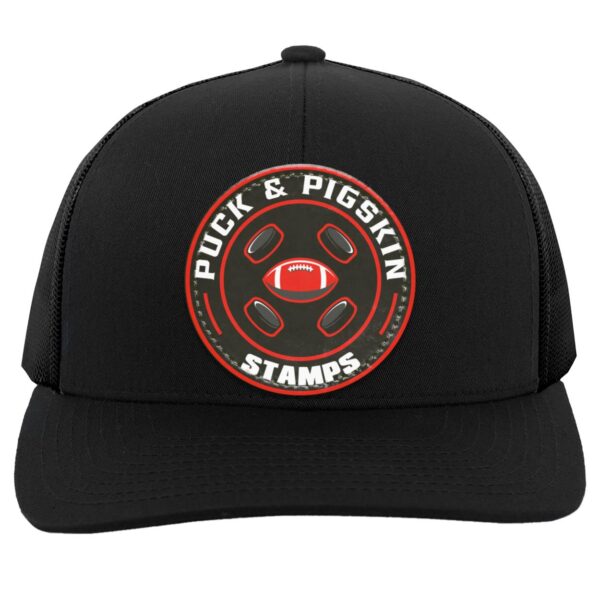 Puck & Pigskin Logo - Stamps Snapback Trucker Hat - Image 4