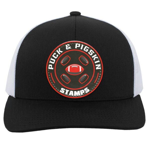 Puck & Pigskin Logo - Stamps Snapback Trucker Hat