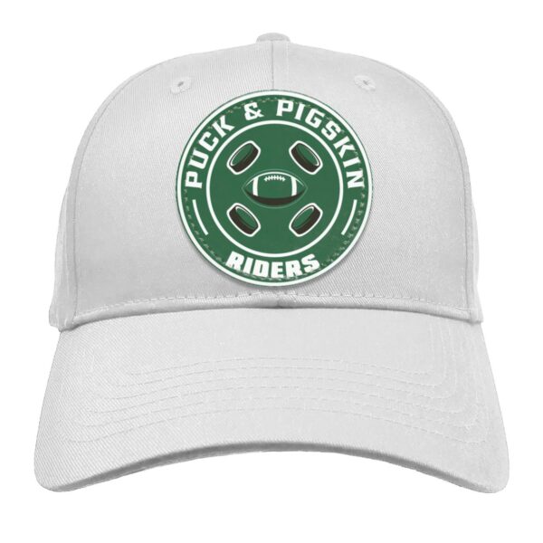 Puck & Pigskin Logo - Riders Structured Twill Hat - Image 3