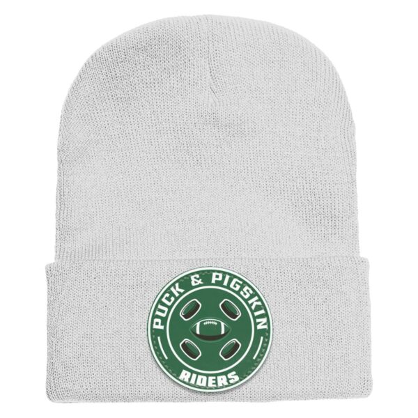 Puck & Pigskin Logo - Riders Beanie - Image 4