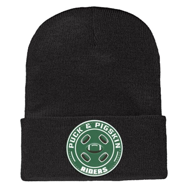 Puck & Pigskin Logo - Riders Beanie