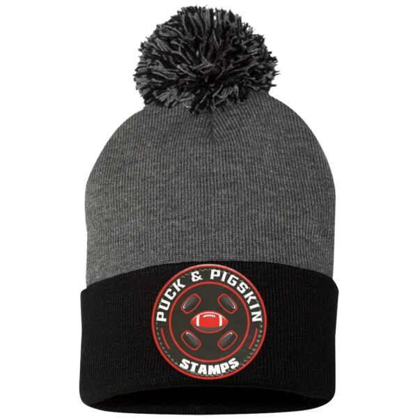 Puck & Pigskin Logo - Stamps Pom Pom Toque - Image 3