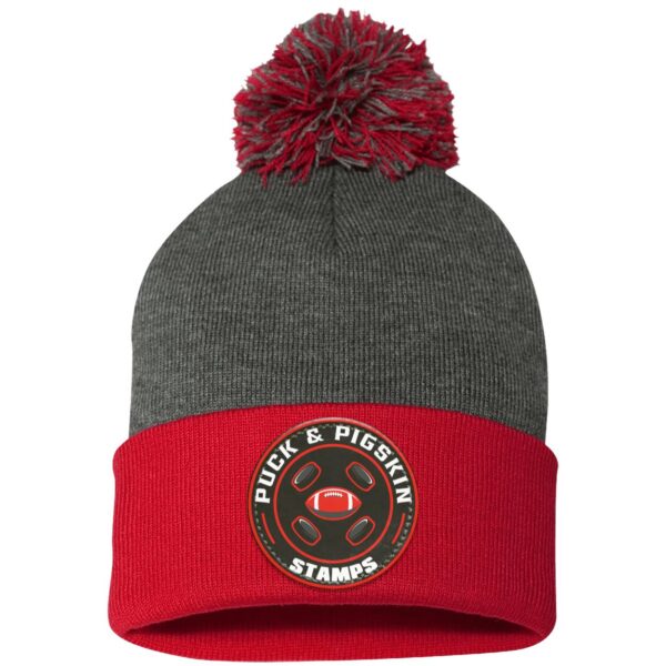 Puck & Pigskin Logo - Stamps Pom Pom Toque - Image 7