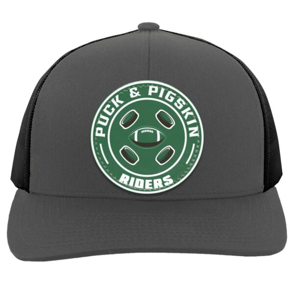 Puck & Pigskin Logo - Riders Snapback Trucker Hat - Image 2