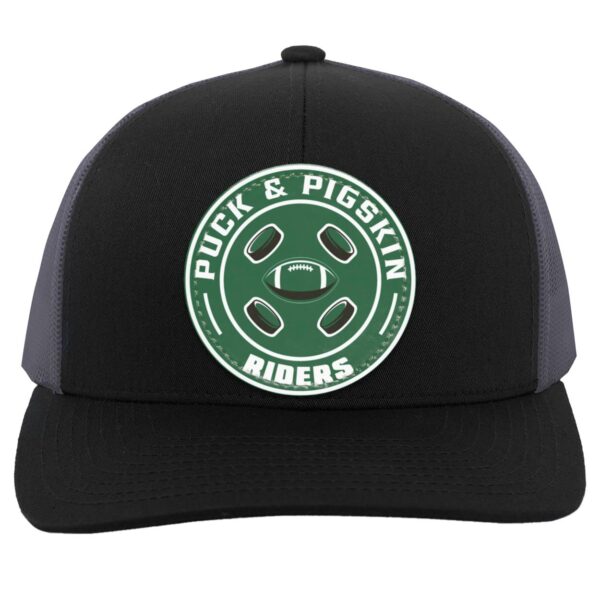 Puck & Pigskin Logo - Riders Snapback Trucker Hat - Image 5