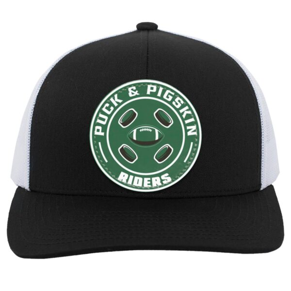 Puck & Pigskin Logo - Riders Snapback Trucker Hat