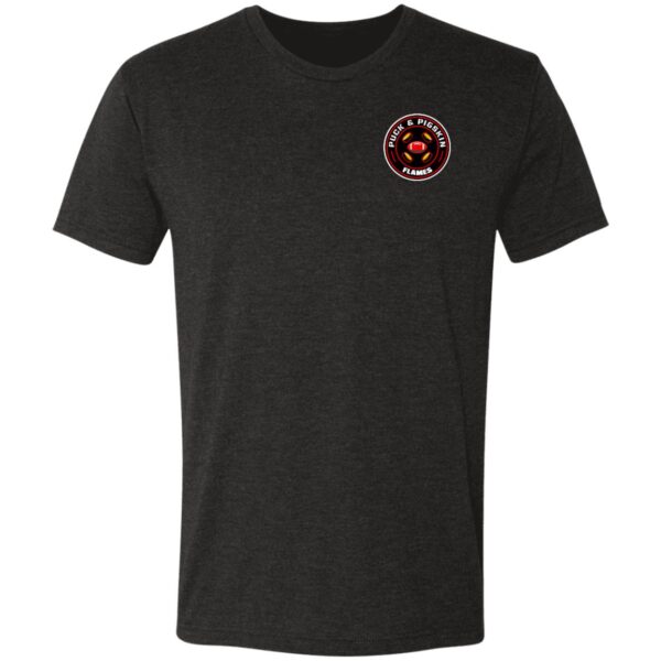 Puck & Pigskin Logo - Flames Ultra-Soft T-Shirt - Image 2