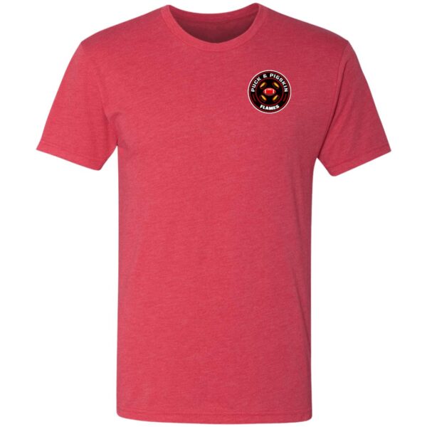 Puck & Pigskin Logo - Flames Ultra-Soft T-Shirt - Image 3