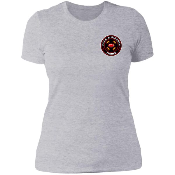 Puck & Pigskin Logo - Flames Boyfriend T-Shirt