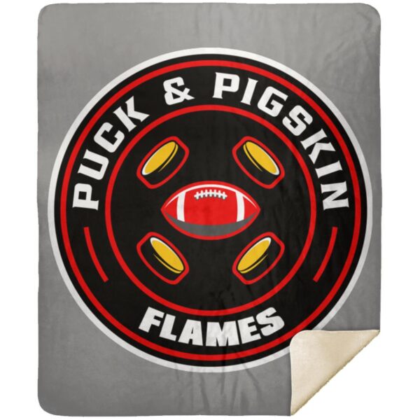 Puck & Pigskin Logo - Flames Blankets - Image 11