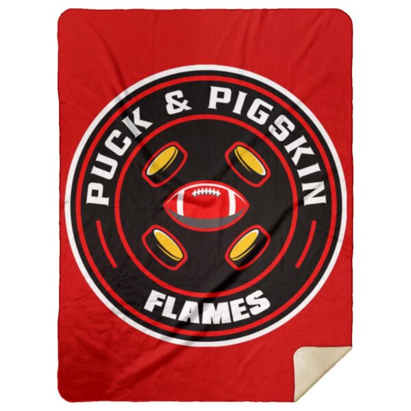 Puck & Pigskin Logo - Flames Blankets - Image 13