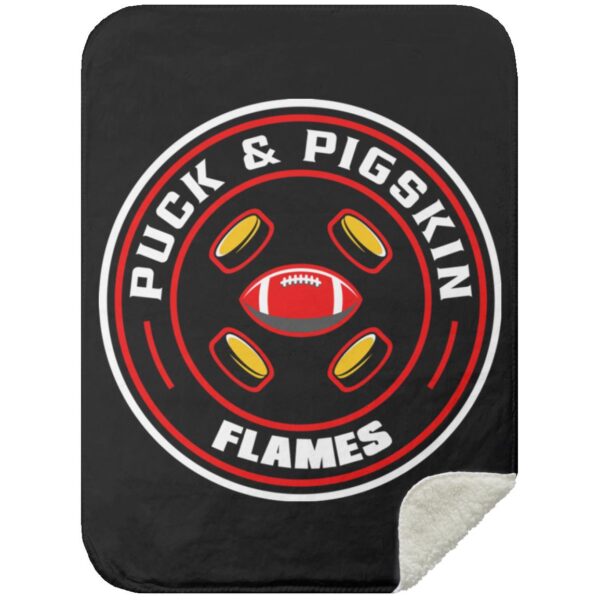 Puck & Pigskin Logo - Flames Blankets - Image 16