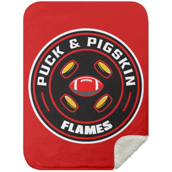 Puck & Pigskin Logo - Flames Blankets - Image 17