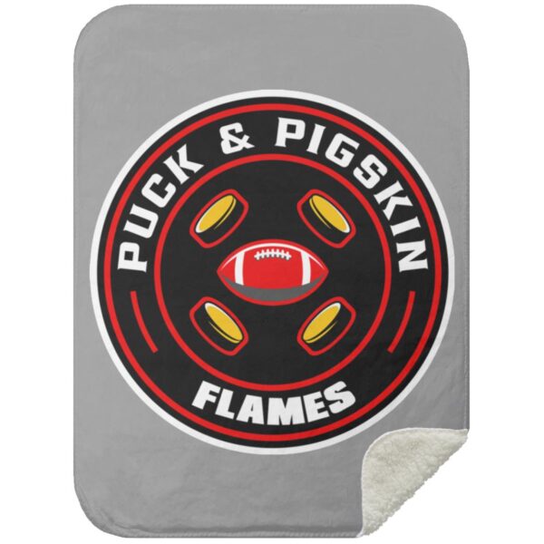 Puck & Pigskin Logo - Flames Blankets - Image 18