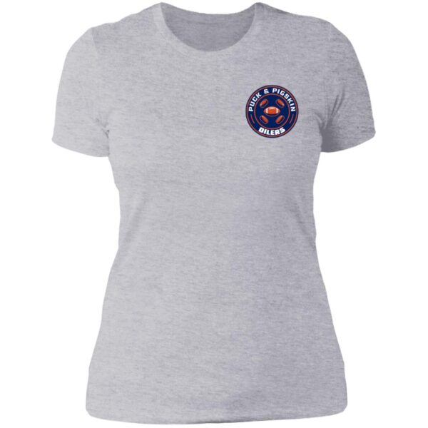 Puck & Pigskin Logo - Oilers Boyfriend T-Shirt