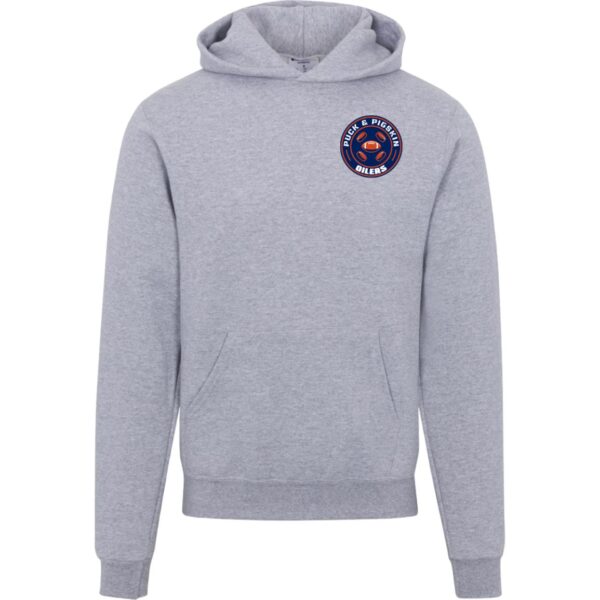 Puck & Pigskin Logo - Oilers Hoodies - Image 9