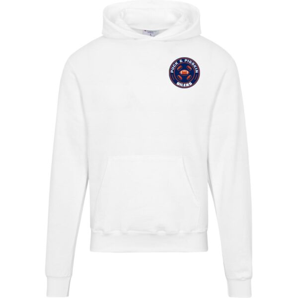 Puck & Pigskin Logo - Oilers Hoodies - Image 10