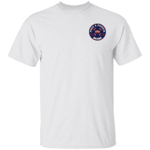 Puck & Pigskin Logo - Oilers Basic T-Shirt