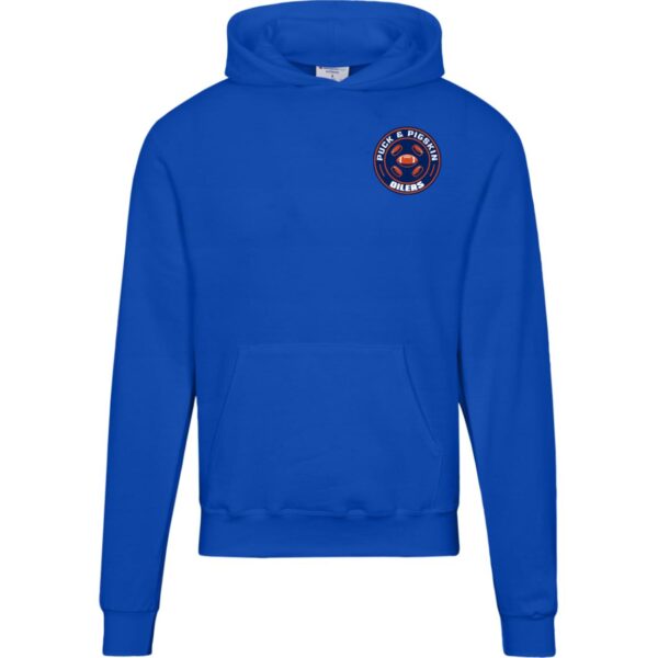 Puck & Pigskin Logo - Oilers Hoodies - Image 8