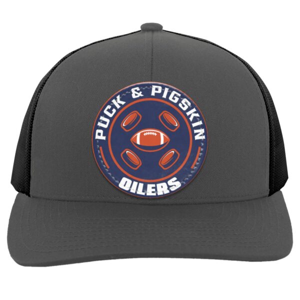 Puck & Pigskin Logo - Oilers Hats - Image 4