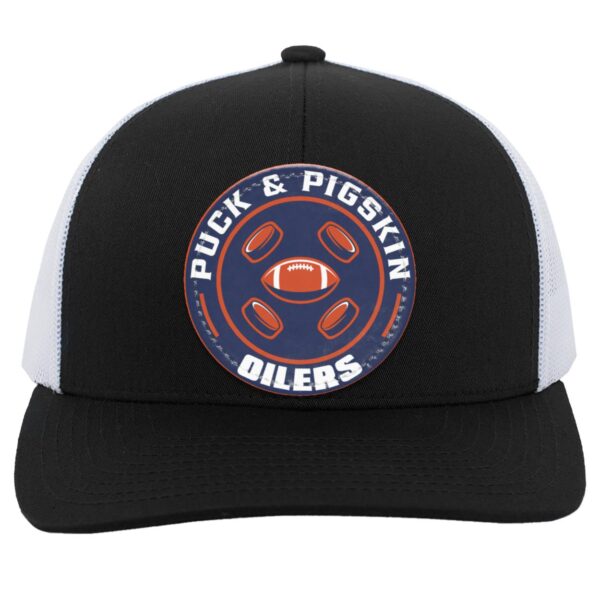 Puck & Pigskin Logo - Oilers Hats - Image 5