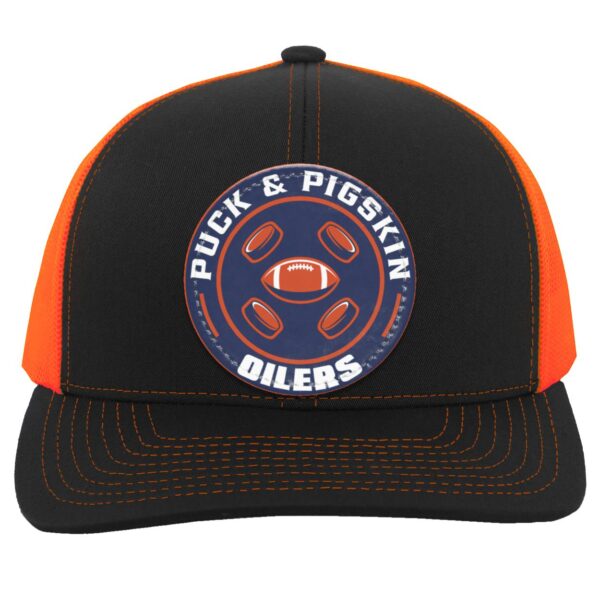 Puck & Pigskin Logo - Oilers Hats - Image 7