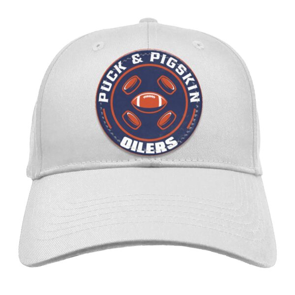 Puck & Pigskin Logo - Oilers Hats - Image 8