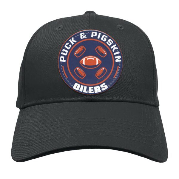 Puck & Pigskin Logo - Oilers Hats - Image 9