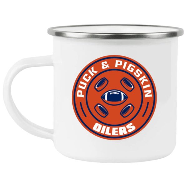 Puck & Pigskin Logo - Oilers Mugs - Image 9