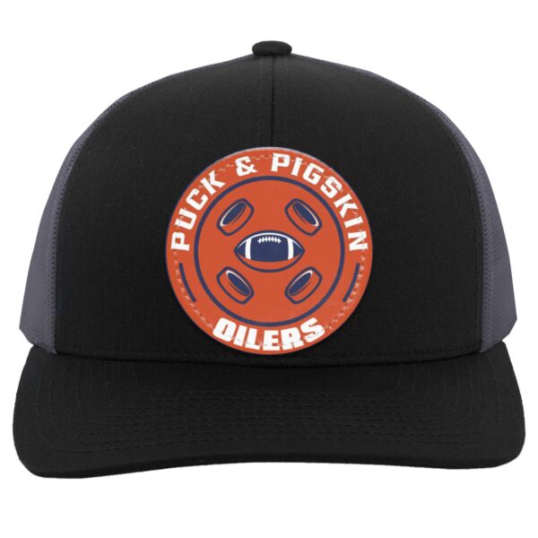 Puck & Pigskin Logo - Oilers Hats - Image 3