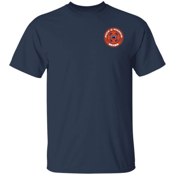 Puck & Pigskin Logo - Oilers Basic T-Shirt - Image 3