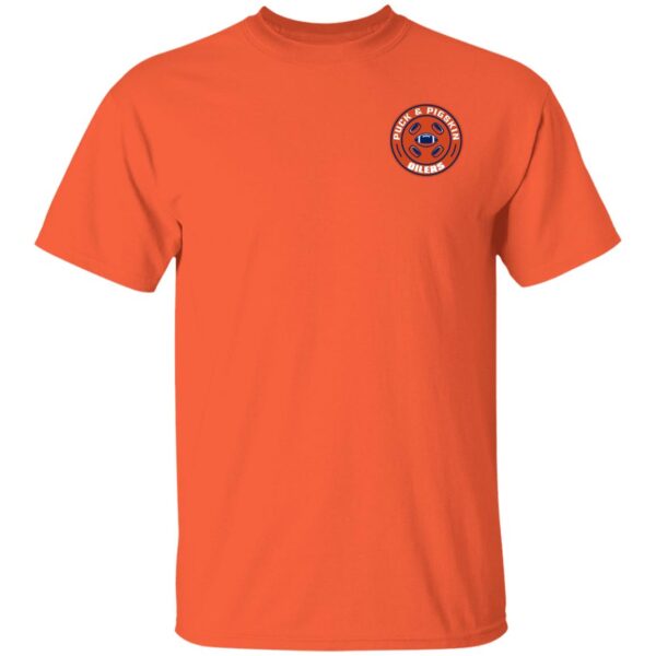 Puck & Pigskin Logo - Oilers Basic T-Shirt - Image 4