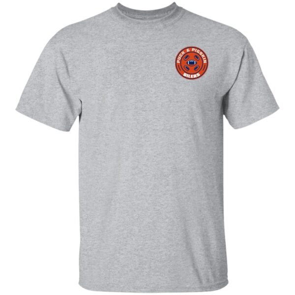 Puck & Pigskin Logo - Oilers Basic T-Shirt - Image 6