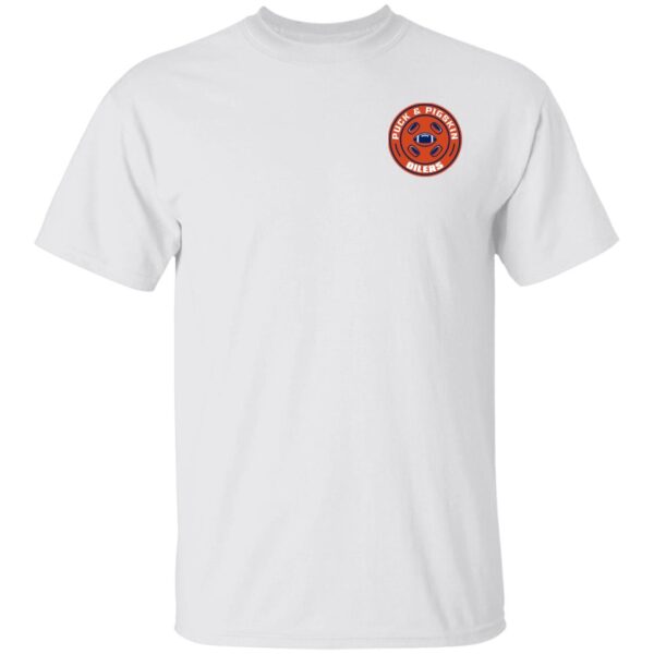 Puck & Pigskin Logo - Oilers Basic T-Shirt