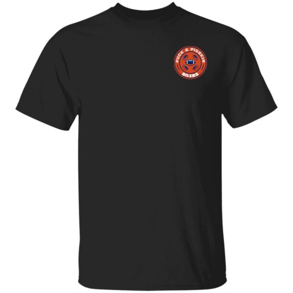 Puck & Pigskin Logo - Oilers Basic T-Shirt - Image 2