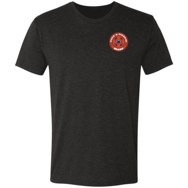 Puck & Pigskin Logo - Oilers Ultra-Soft T-Shirt - Image 2