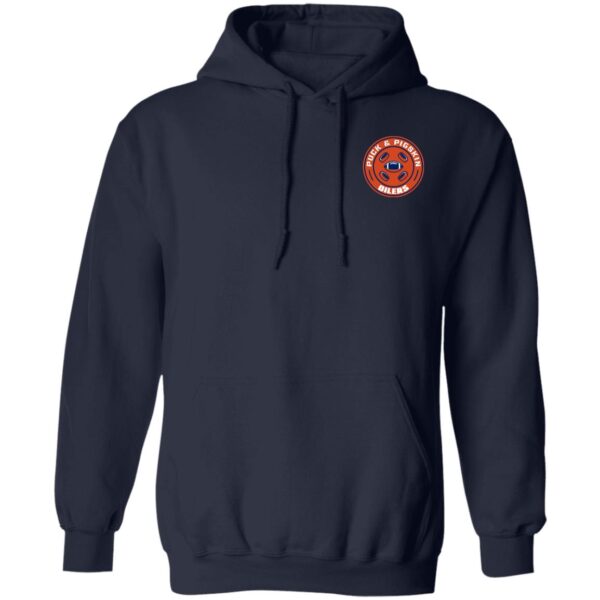 Puck & Pigskin Logo - Oilers Hoodies - Image 6