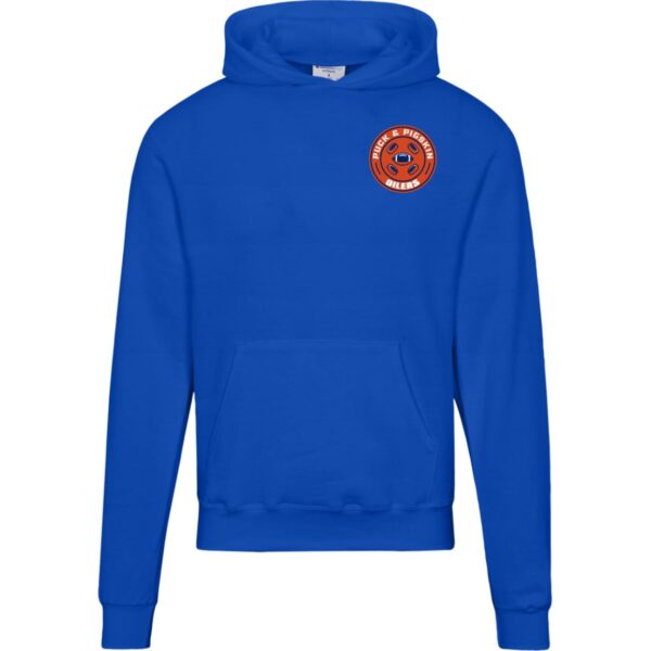 Puck & Pigskin Logo - Oilers Hoodies - Image 10