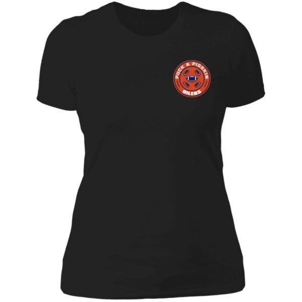 Puck & Pigskin Logo - Oilers Boyfriend T-Shirt - Image 3