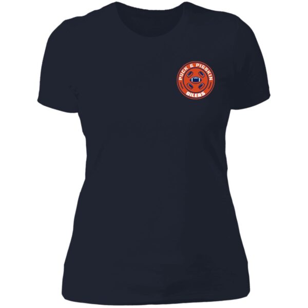 Puck & Pigskin Logo - Oilers Boyfriend T-Shirt - Image 4